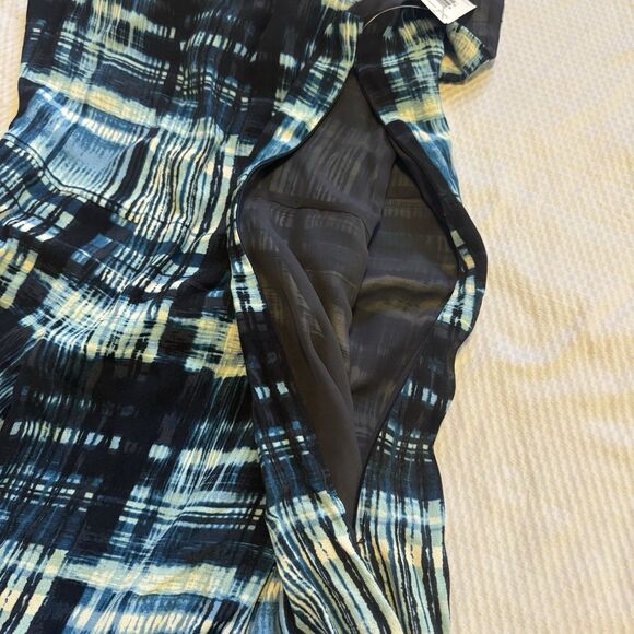 NEW PENDLETON Sleeveless A-Line Fit Flare Short Dress Blue Black Plaid Size 4 - Picture 9 of 10
